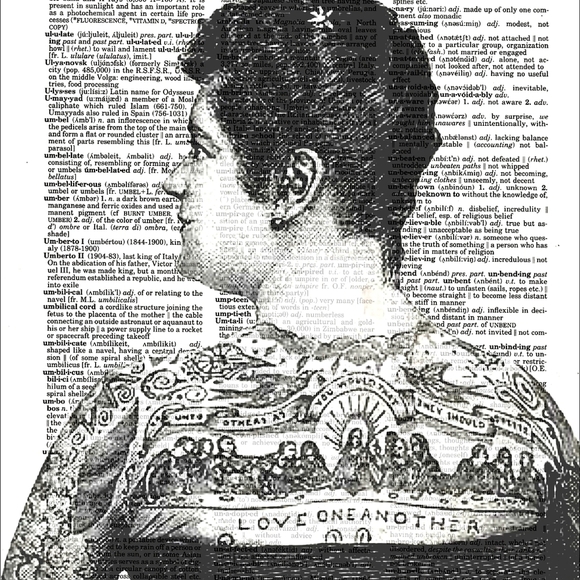 Tattoo Man and Wonan Dictionary Art Print Bundle - Picture 3 of 5